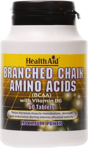 HealthAid BCAA Branched Chain Amino Acids 60 Tablets