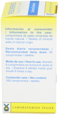 Calcium fluoride vitamin d6 tegorsal N&ordm;1 350 tablets