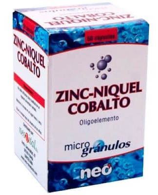 Neovital Health Zinc Nickel Cobalt Microgranules 50 Capsules
