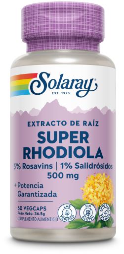 Solaray Super Rhodiola 60 Vegetable Capsules