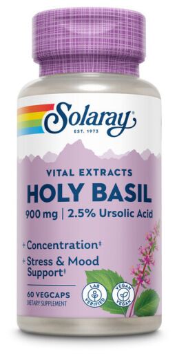 Solaray Holly Basil 450 mg 60 Capsules