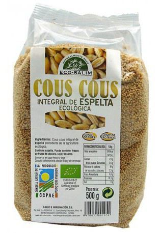 ECO-SALIM Whole Wheat Spelled Cus Cus Eco 500 gr
