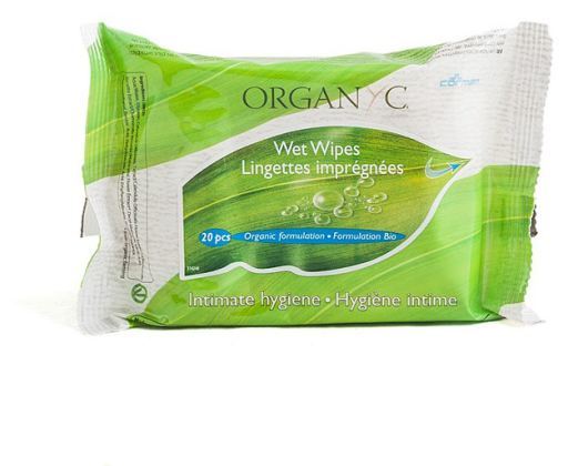 Organyc Intimate hygiene wet wipes 20 Units
