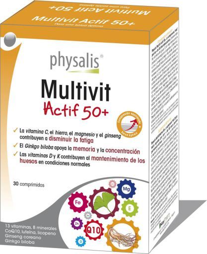 Physalis Multivit Actif 50 30 Tablets