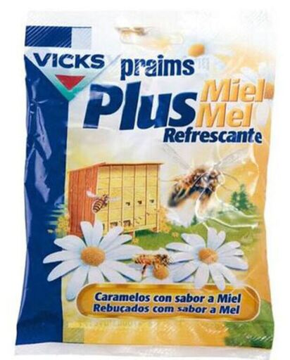 Vicks Praims Plus Refreshing Honey Candies Bag 72 gr