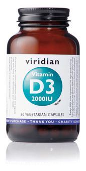 Viridian Vitamin D3 2000 IU 60 Vegetable Capsules