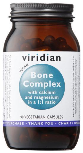 Viridian Bone calcium and magnesium complex with 90 Vegetable Capsules