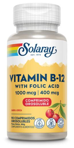 Solaray Vitamin B12 1000 mcg 90 Tablets