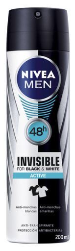 Nivea Men Invisible For Black And White Active Deodorant 200 ml