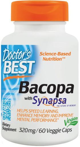 Bacopa with Synapsa 320 mg 60 Veggie Capsules