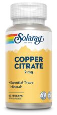 Copper Citrate 2 mg 60 Vegetable Capsules