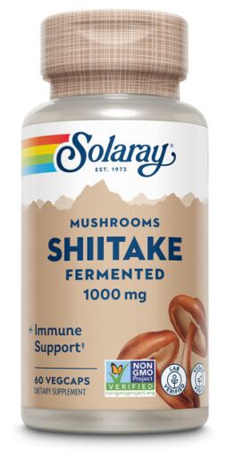 Solaray Shiitake 500 mg 60 Vegetable Capsules