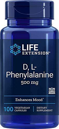 D, L-Phenylalanine 500 mg 100 Vegetable Capsules