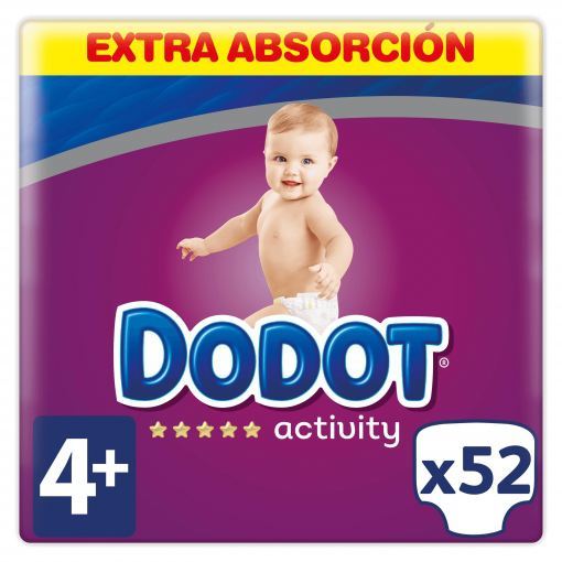 Dodot Activity Extra Diapers Size 4 with 52 Units