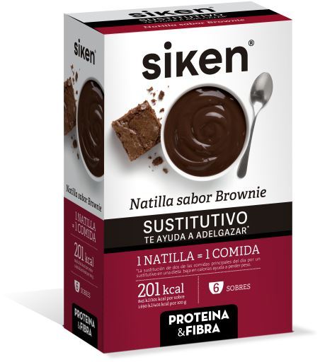 Siken Custard Substitutes Brownie 6 sachets