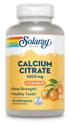 Solaray Chewable Calcium Citrate 1000 mg 60 Chewable Tablets