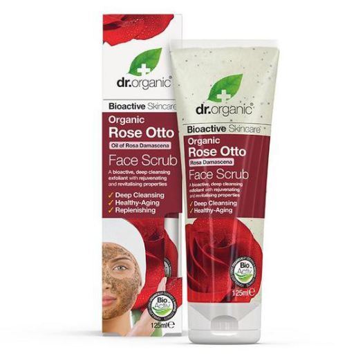 Dr. Organic Rose Otto Facial Scrub 125 ml