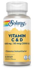 Vitamin C 1000 mg + D 2000 IU 60 Vegetarian Capsules