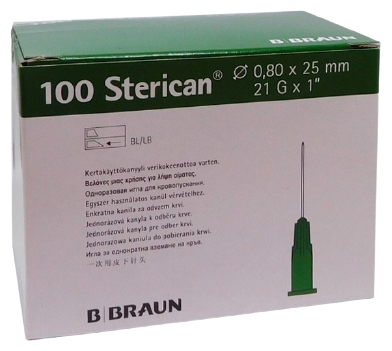 Sterican Green Needles 25x8 mm 1 100 pcs