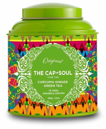 The Capsoul Green Ginger and Turmeric bulk tea 100 gr
