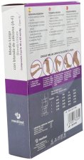 Long Lace Compression Stockings, Strong Black, Extra Large