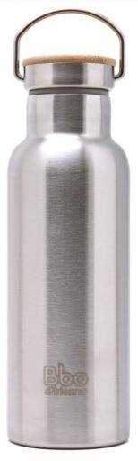 Irisana Thermo Bbo Bottle with Bamboo Cap 500 ml