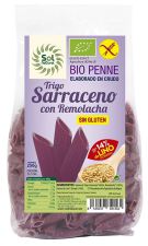Penne Pasta Buckwheat Beet Linen Gluten-free Bio 250 gr