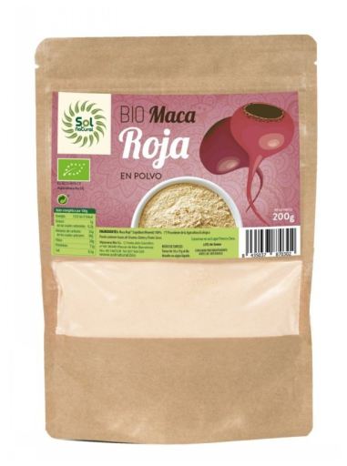 Sol Natural Organic Red Maca Powder 200 gr