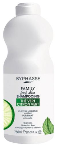 Byphasse Family Fresh Delice Green Tea & Lime Shampoo Normal Hair 750 ml