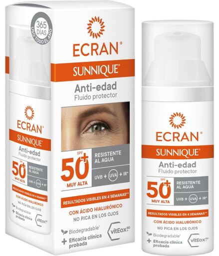 Ecran Sunnique Anti-Aging Facial Fluid SPF 50+ 50 ml