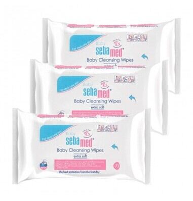 Sebamed Baby Cleansing Wipes 3 x 60 Units