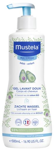 Mustela Gentle Bath Gel with Organic Avocado