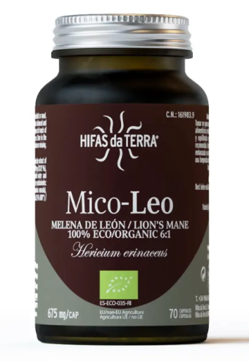 Hifas da Terra Mico-Leo Lion's Mane 70 Capsules