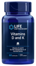 Vitamins D and K 60 EU Vegetarian Capsules
