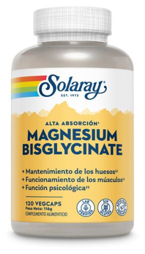 Solaray Magnesium Bisglycinate 120 Tablets