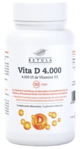 Betula Vitamin D 4000 IU 90 Capsules