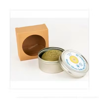 Savon du midi Aleppo 24% Bar Soap in Metal Box