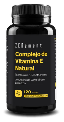 Zenement Natural Vitamin E Complex with Olive Oil 120 Pearls