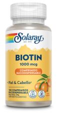 Biotin 1000 mcg 100 Sublingual Tablets Orange