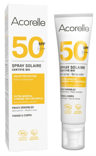 Acorelle Bio Mineral Filter Solar Spray SPF 50 100 ml