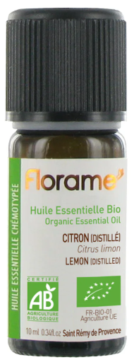 Florame Organic Distilled Lemon Essential Oil 10 ml