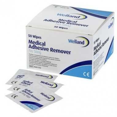 Welland Adhe Remover Wipes 50 Units