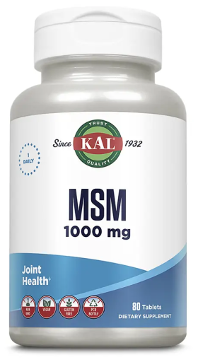 Kal MSM 1000 mg 80 Tablets