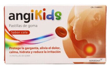 Alfasigma Angikids 15 Gum Pastilles