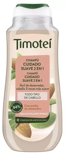2-in-1 Gentle Care Shampoo with Almond and Coconut Oil 300ml