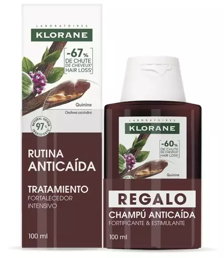 Klorane A La Quinina y Edelweiss Bio S&eacute;rum Estuche 2 Piezas